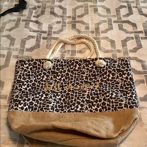 Just married animal print bag